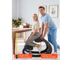 VEVOR Ergonominė medinė kėdė su paminkštinimu