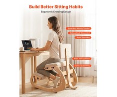 Vevor Ergonomiška kėdė, medinė nuleidžiama kėdė