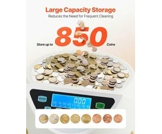 Vevor Euro monetų rūšiuoklė su LCD ekranu