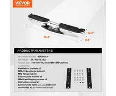 VEVOR Galinis laiptelio buferis Ford F250/F350 1999-2007