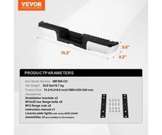 VEVOR Galinis laiptelis su bamperiu Ford F250/F350