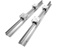 Vevor Linijiniai bėgeliai, SBR16, 500mm, Linijinio kreipimo sistema, CNC staklės, Guolių blokai