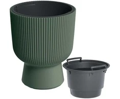 Prosperplast gėlių vazonas su stovu, 30 cm, žalias