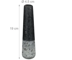 Relaxdays Granito grūstuvė su grūstuku 20 cm