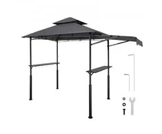 Vevor Griliaus pavėsinė 2.43 x 1.5 m su dviem stogais