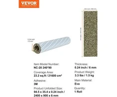 VEVOR Grindų danga laivams iš EVA putos 240 x 90 cm