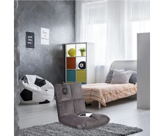 Relaxdays Grindų kėdė su reguliuojamu atlošu
