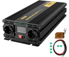 VEVOR Grynos sinusinės bangos keitiklis 2500W, USB