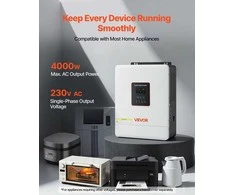 Vevor Hibridinis saulės inverteris 4000W, 24V į 230V