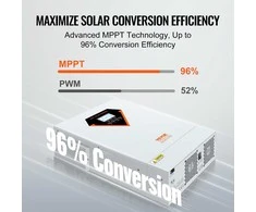 VEVOR Hibridinis saulės inverteris kroviklis 5500W 230V su 100A MPPT