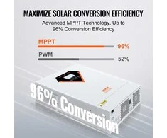 Vevor Hibridinis saulės inverteris kroviklis 5500W 230V su 100A MPPT