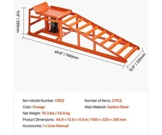 VEVOR Hidrauliniai automobilių keltuvai, 2 vnt, 5T