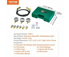 Vevor Hidraulinis slėgio matavimo rinkinys 250/400/600 bar