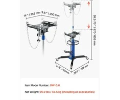 VEVOR Hidraulinis transmisijos domkratas, keliamumo galimybė 600 kg