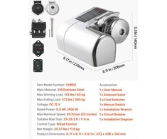 VEVOR Horizontali inkaro gervė, 12V DC, 600W