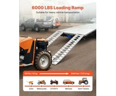 Vevor Įkrovimo rampų rinkinys 2 vnt 2400 x 380 mm
