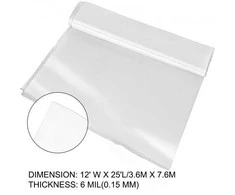 Vevor Šiltnamio plėvelė 3.6 x 7.6 m, 0.15 mm storio