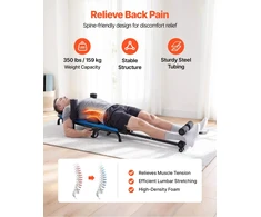 Inversinis stalas, 159 kg talpos nugaros tempimo įrenginys