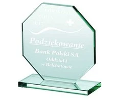 Išgraviruotas stiklinis trofėjus