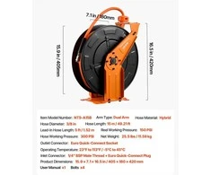 VEVOR Ištraukiamas oro žarnos būgnas 15m 300 PSI