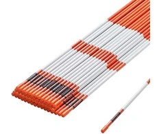 Vevor Įvažiavimo žymekliai 50 vnt 122 cm stiklo pluošto
