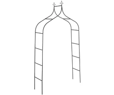 Relaxdays Juoda rožių arka 260 cm aukščio