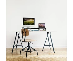 Laikiklis Relaxdays Juodas monitoriaus stovas 2 monitoriams
