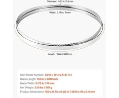 VEVOR Juostinis pjūklas 3810 mm ilgio, 19 mm pločio