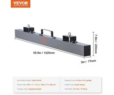 Vevor Kabantis magnetinis šluotukas, 42 kg