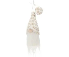 Home Styling Collection Kalėdinis baltas pakabukas su blizgučiais