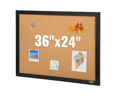 Vevor Kamštinė lenta 60x90 cm su segtukų rėmu