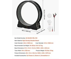 VEVOR Katės bėgimo ratas 120 cm juodas