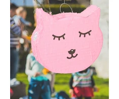 Relaxdays Katės piñata su lazda ir kauke