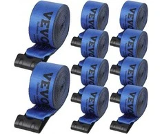 Vevor Keltuvų diržai 10,2 cm x 9,1 m, mėlyni (10 vnt.)