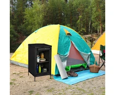 Relaxdays Kempingo spintelė su 2 lentynomis