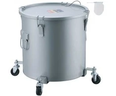 Gruzdintuvė Vevor Keptuvės riebalų kibiras, 37.8L talpos, pilkos spalvos
