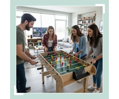 Relaxdays Kicker stalas su medžio efektu