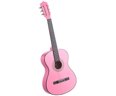 Vevor Klasikinė gitara pradedantiesiems, 960 mm, rožinė