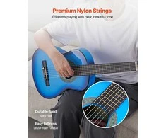 Vevor Klasikinė gitara su priedais, 780 mm, mėlyna
