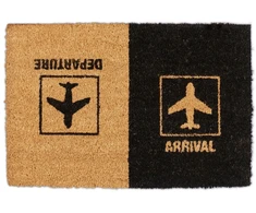 Kodustaar Kokoso pluošto durų kilimėlis "Arrival Departure"
