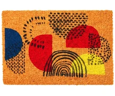 Kokoso pluošto durų kilimėlis su motyvu, 60x40 cm