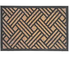 Relaxdays Kokoso pluošto ir PVC durų kilimėlis, 60 x 40 cm