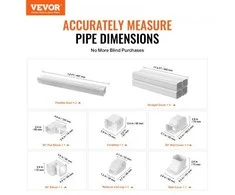 Vevor Kondicionieriaus vamzdynų rinkinys 76.2mm x 5350mm