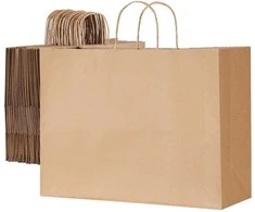 Vevor Kraft maišeliai su rankenomis 50 vnt 40x15x30 cm