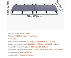 VEVOR krepšinio stulpo 180 cm apsauga, lankstus dizainas