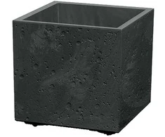 Prosperplast Kvadratinė vazonas imitacija betono 39x39 cm antracito