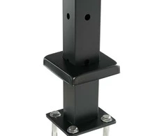 Vevor Laiptų turėklų kampinis stulpas 107x2.5x5 cm juodas