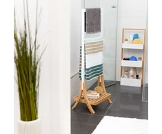 Relaxdays Laisvai pastatomas bambukinis rankšluosčių laikiklis