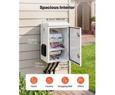 Lauko elektros skydelis su termostatu ir ventiliatoriumi