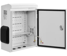Lauko elektros skydelis su termostatu ir ventiliatoriumi